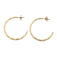 Серьги-гвоздики из нержавеющей стали 304 в форме буквы С EJEW-R017-02G-01-3