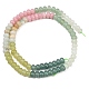 Нити из бусин из натурального цветочного амазонита&nbsp;G-Z135-C05-4