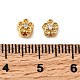 Латунные микро проложить кубического циркония бусы KK-D407-14G-3