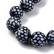 Синие и белые фарфоровые бусы ручной работы нити PORC-I027-12-2