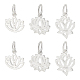 6 шт. 3 стиля 925 подвески из стерлингового серебра STER-PH0002-86-1