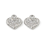 Brass Micro Pave Cubic Zirconia Pendants KK-D106-04P