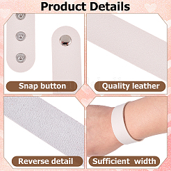 12 шт. браслеты из ПВХ и железного шнура&nbsp;AJEW-CL0002-49A