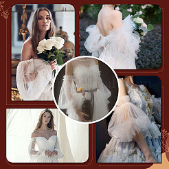 Марлевые кружевные рукава AJEW-WH0248-29B