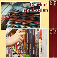 4шт. 4-х стилистический акриловый разделитель для книг AJEW-BC0008-27B