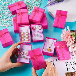 Картонные подарочные коробки для хранения ювелирных изделий для сережек и колец CON-TAC0004-14