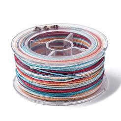 Сегментный окрашенный вощеный полиэфирный шнур YC-C003-02C