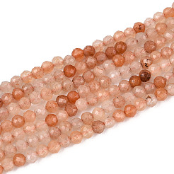 Натуральный красный авантюрин бисер нитей G-T143-08