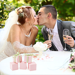 Квадратные подарочные коробки для хранения серег и ожерелья из крафт-бумаги&nbsp;CON-WH0095-90B-01