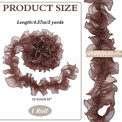 5 ярд плиссированной органзы с кружевной лентой&nbsp;OCOR-PH0004-67C