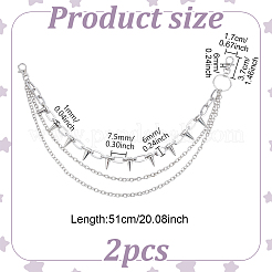 2 шт. алюминиевый и железный шип заклепки кисточки цепи ремень&nbsp;AJEW-UN0002-11P
