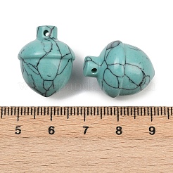 Синтетические бирюзовые подвески&nbsp;G-K354-13G