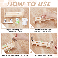 Набор инструментов для фиксации вязания деревянной веревки&nbsp;DIY-WH0750-001