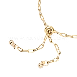 Изготовление браслета-слайдера из канцелярской скрепки толщиной 2.5 мм из нержавеющей стали 304 AJEW-JB01401