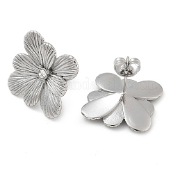 Серьги-гвоздики из нержавеющей стали 304 EJEW-B109-05P