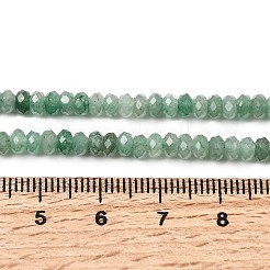 Естественный зеленый авантюрин бисер нитей&nbsp;G-G343-A02-2x4mm