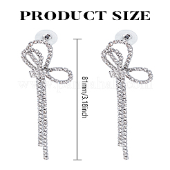 1 пара серег-гвоздиков с кристаллами&nbsp;EJEW-LP0002-94