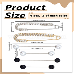 Наборы брошей и булавок для галстука из сплава со стразами&nbsp;JEWB-LP0004-99