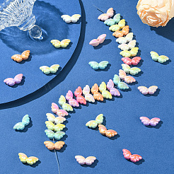 100 шт. непрозрачные акриловые бусины с УФ-покрытием PACR-PA0001-01