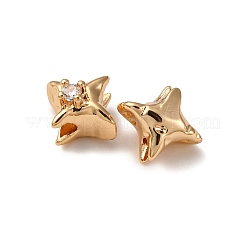 Латунные микропаве из прозрачного кубического циркония KK-Z112-24G