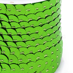 Бусины с пайеткой из экологически чистого пластика PVC-Q092-6mm-10