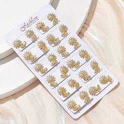 Серьги-гвоздики из циркония EJEW-D305-09G