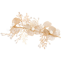 Сплав с пластиковыми перламутровыми украшениями&nbsp;FIND-WH20030-11B-G