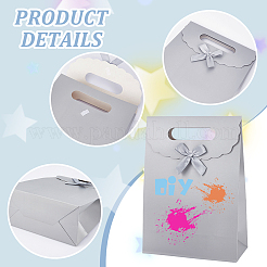 Прямоугольные бумажные подарочные пакеты CARB-WH0017-14B-03