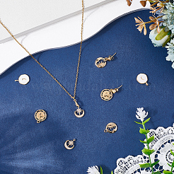 8шт 4 стиля латунные подвески&nbsp;KK-SC0007-20