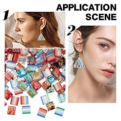 320шт 8 стеклянных бисера с 2 отверстиями SEED-SC0001-09