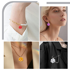 16шт 8 стиля прозрачные акриловые подвески&nbsp;MACR-SC0002-12