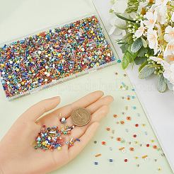 180г 6 стиля стеклянных бусин наборы&nbsp;SEED-SC0001-50