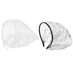 2 шт. 2-х цветные сетчатые резинки для волос из вуали&nbsp;AJEW-CP0009-59