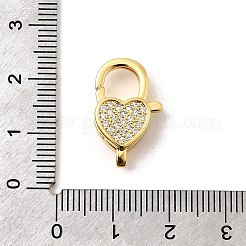 Латунный микро pave прозрачный кубический цирконий лобстер KK-A266-24F-G