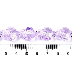 Нити прозрачных бусин из стеклянной эмали GLAA-B021-06B