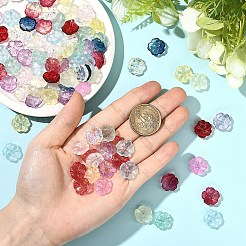 100 шт. прозрачные стеклянные колпачки для бусин&nbsp;GLAA-YW0005-17