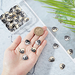 60шт 2 цвета сплава эмалевые подвески ENAM-NB0002-15