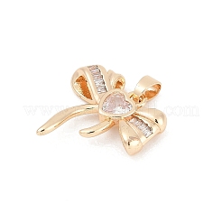 Латунные микро проложить кубического циркония подвески KK-U051-03G