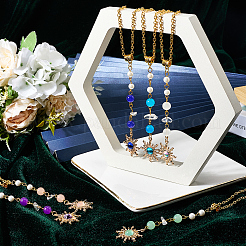 6 шт. 6-х цветные подвесные украшения из стекла и сплава смолы&nbsp;HJEW-SC0002-67