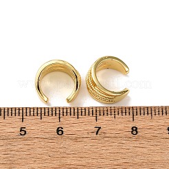 Латунные многослойные серьги-каффы в форме буквы С EJEW-D332-05D-G