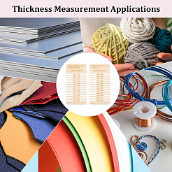 1 набор деревянных линеек на дюйм/миллиметр DIY-BC0006-81