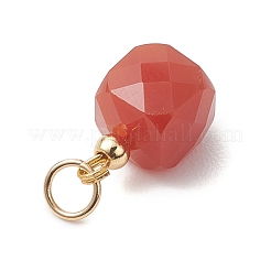 Натуральные ограненные кубические подвески из сердолика&nbsp;PALLOY-JF04975