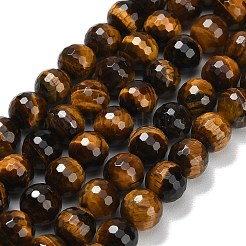 Природных тигровый глаз бисер нитей&nbsp;G-C280-B21-10mm