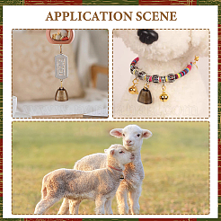 Подвески в виде железных колокольчиков в тибетском стиле&nbsp;LS-FIND-WH0034-22AB