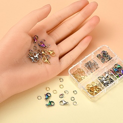 120 шт. ионное покрытие (IP) застежки-лобстеры из нержавеющей стали 304 STAS-YW0001-22