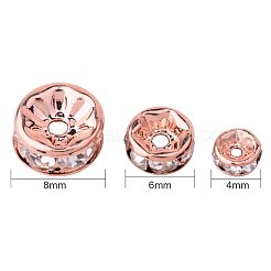 Rondelle латунь горный хрусталь Spacer бисер&nbsp;RB-PH0001-05RG-NF