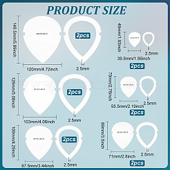 Инструмент для обрезки бахромы из прозрачного акрила TOOL-WH0136-100