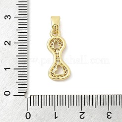 Латунные микро проложить кубического циркония подвески ZIRC-C012-01G-09