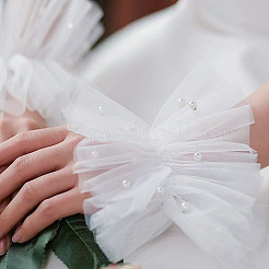 Нейлоновые длинные перчатки без пальцев AJEW-WH0009-83B