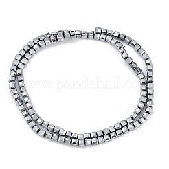 Гальванические нити из синтетических немагнитных гематитовых бусин G-H072-C01-02